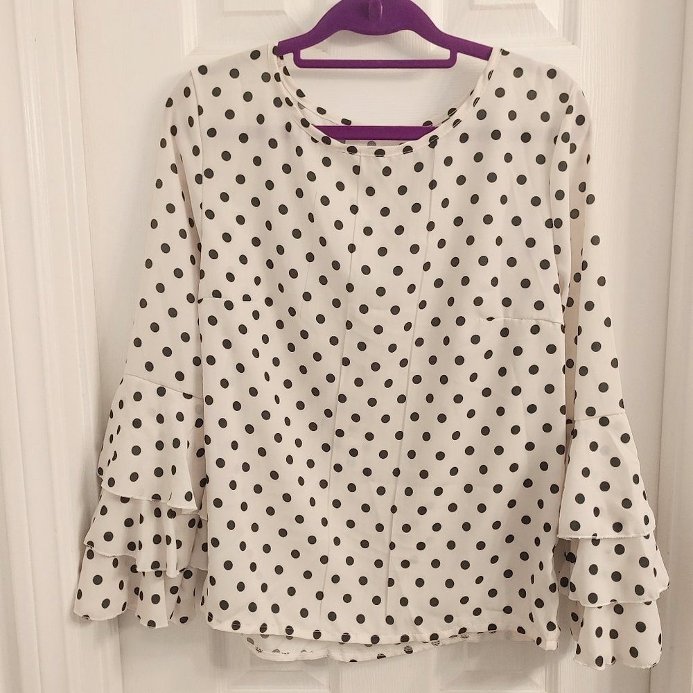 Polka Dot Bell Sleeves